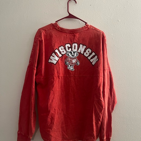 Women's Wisconsin Badgers Red Long Sleeve Top - Picture 2 of 4